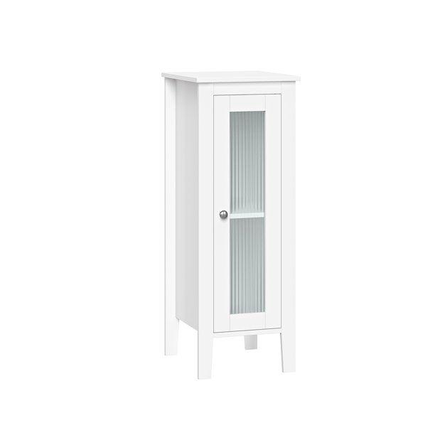 Photo 1 of Prescott Single Door Slim Floor Cabinet White 11" X 13"
