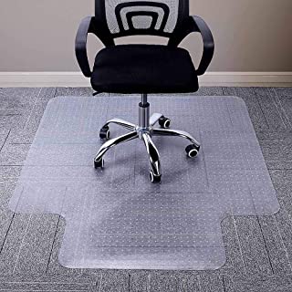 Photo 1 of AiBOB Chair Mat for Low Pile Carpet, 53 X 45 inches, Flat Without Curling, Office Carpeted