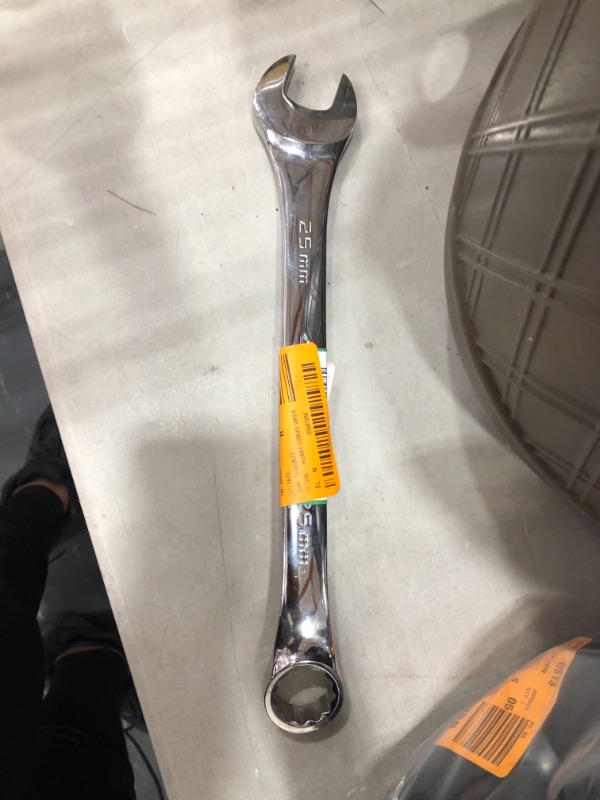 Photo 2 of 25 mm 12-Point Metric Full Polish Combination Wrench
