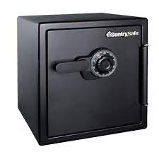 Photo 1 of ** NON FUNCTIONAL/ MISSING COMBO***
SentrySafe SFW123CU Fireproof Waterproof Safe with Dial Combination, 1.23 Cubic Feet, Black
