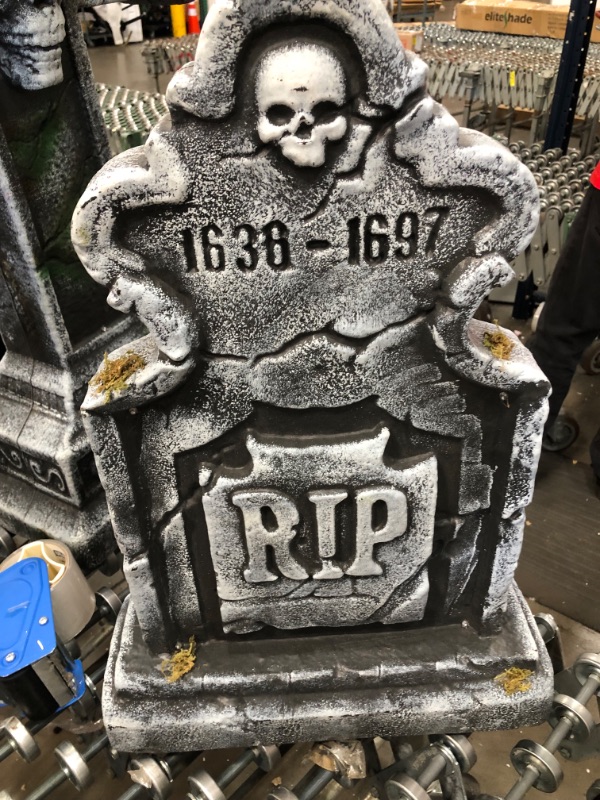 Photo 2 of Halloween decor tombstone 