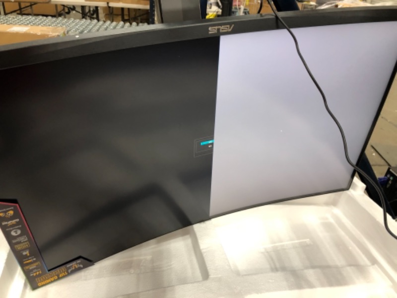 Photo 2 of **HALF SCREEN DEAD PIXEL** TUF Gaming VG32VQ 144Hz 32” LCD Curved WQHD 1ms FreeSync Gaming Monitor with HDR (DisplayPort HDMI)