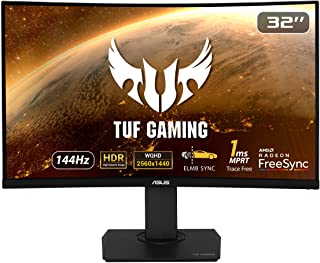 Photo 1 of **HALF SCREEN DEAD PIXEL** TUF Gaming VG32VQ 144Hz 32” LCD Curved WQHD 1ms FreeSync Gaming Monitor with HDR (DisplayPort HDMI)