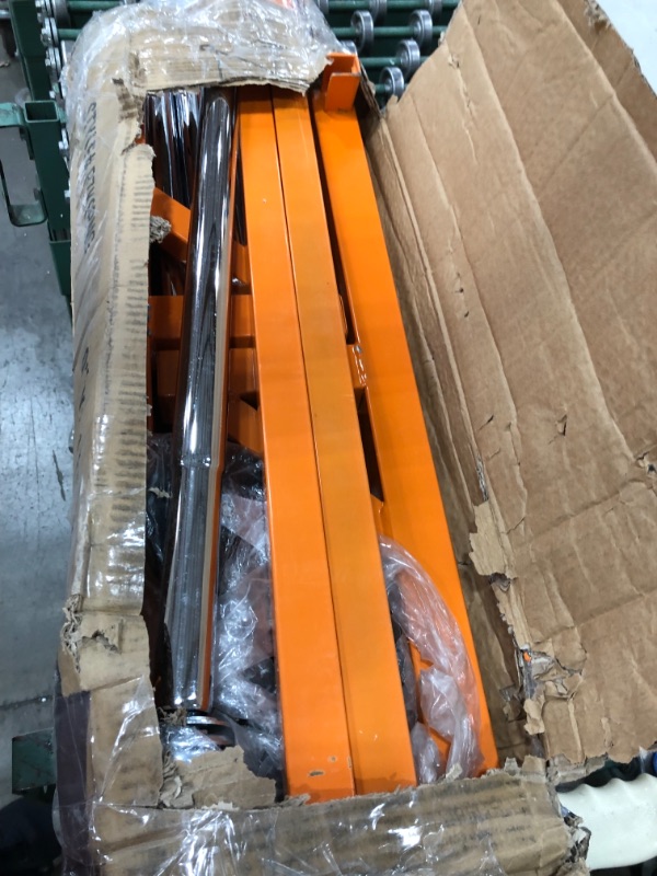 Photo 3 of Only Hangers Commercial Grade Rolling Z Rack with Nesting Orange Base
