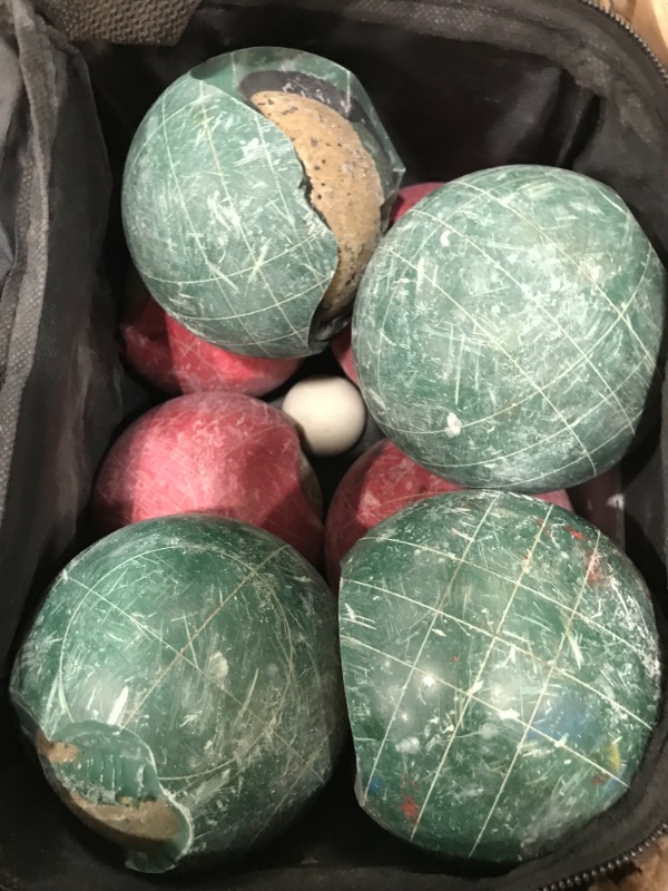 Photo 2 of Amazon Basics Bocce Ball Set with Soft Carry Case - 2 pack
