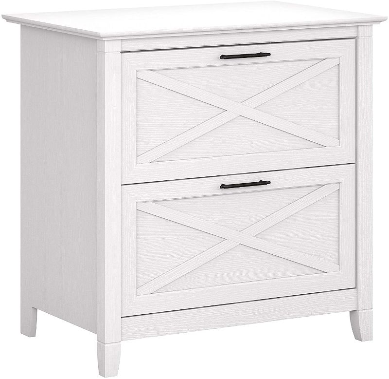 Photo 1 of Bush Furniture Key West 2 Drawer Lateral File Cabinet, Pure White Oak
