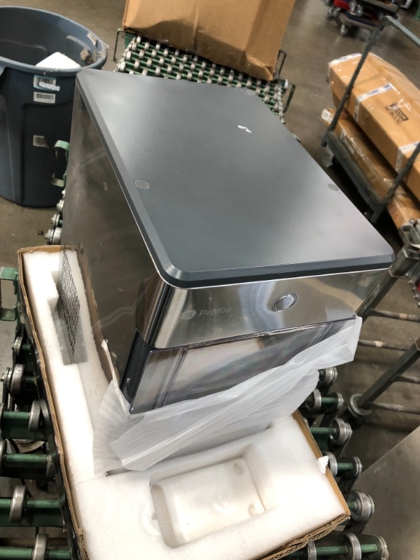 Photo 1 of GE Profile Opal | Countertop Nugget Ice Maker with Side Tank | Portable Ice Machine with Bluetooth Connectivity | Smart Home Kitchen Essentials | Stainless Steel Finish | Up to 24 lbs. of Ice Per Day


