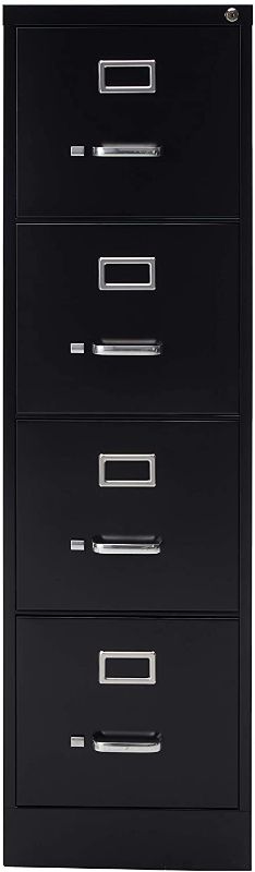 Photo 1 of Lorell LLR60191 4-Drawer Vertical File with Lock, 15" x 26-1/2" x 52", Black
DENTED ON MULTIPLE SIDES. DRAWER 2 DENTED.