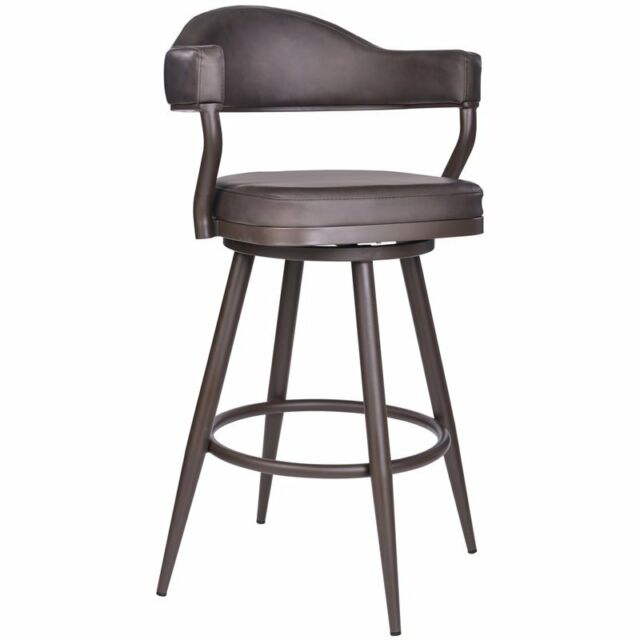 Photo 1 of Armen Living LCJTBABRBR30 Justin Barstool 30" Vintage Brown