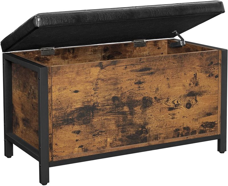 Photo 1 of VASAGLE Bench with Storage Space, Padded Chest, Bed Chest, Hallway, Bedroom, Living Room
