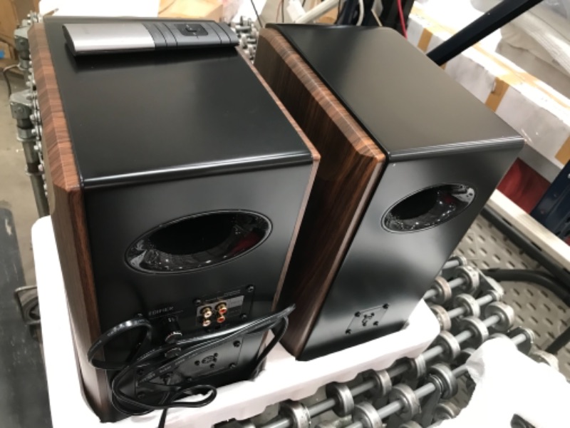 Photo 2 of Edifier S2000MKIII Powered Bluetooth Bookshelf 2.0 Speakers - S2000MK3 Near-Field Active Tri-Amped 130w Studio Monitor Speakers for Audiophiles with Wireless, Line-in and Optical Input
