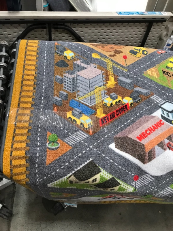 Photo 2 of Kids Carpet Playmat City Life Kids Road Traffic Play Mat Rug Living Room Game for Car Kids Play Mat Rug Educational Interesting Mat  4'11"x 5'5"