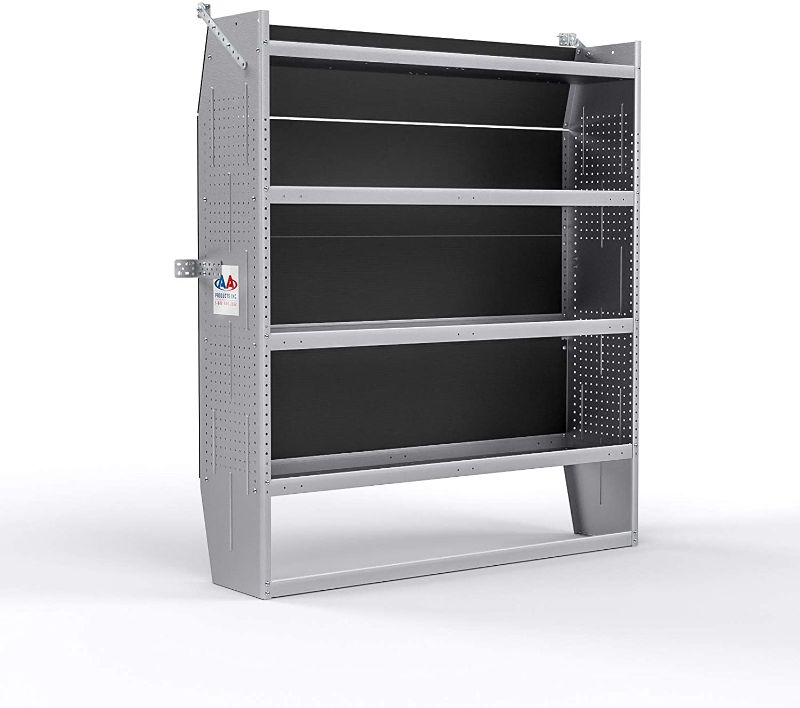 Photo 1 of AA Products SH-6005 Steel Mid/ High Roof Van Shelving Storage System Fits Transit, NV, Promaster and Sprinter, Van Shelving Units, 52''W x 60''H x 13''D
