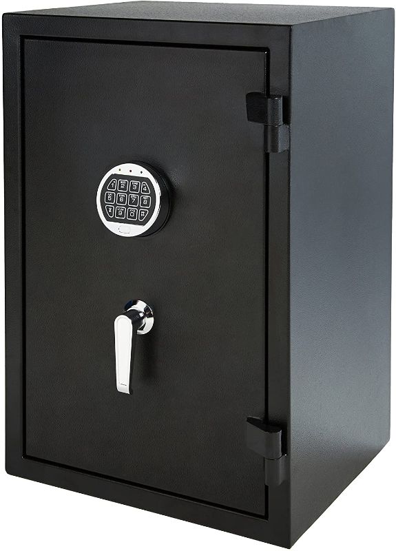 Photo 1 of Amazon Basics Fire Resistant Security Safe with Programmable Electronic Keypad - 2.1 Cubic Feet, 16.93 x 25.98 x 13.8 inches
