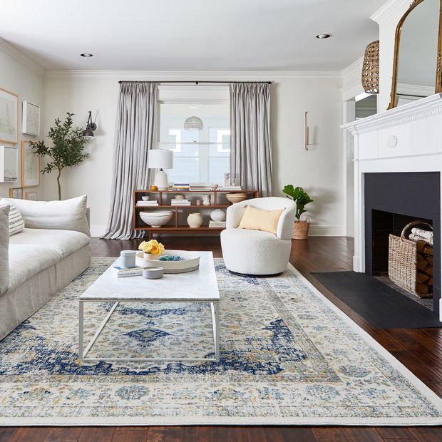 Photo 1 of Blue Distressed Persian Area Rug
8ft x 10ft