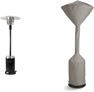 Photo 1 of Amazon Basics Outdoor Patio Heater with Wheels, Propane 46,000 BTU, Commercial &