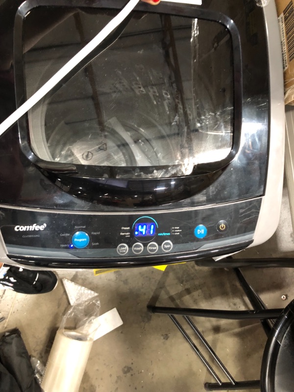 Photo 2 of COMFEE' Portable Washing Machine, 0.9 cu.ft Compact Washer With LED Display, 5 Wash Cycles, 2 Built-in       ***** ITEM SOLD AS-IS*****
