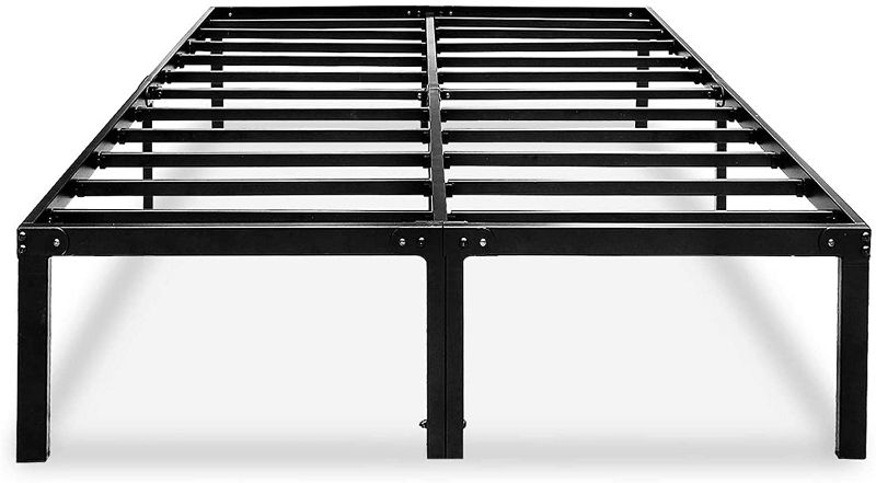 Photo 1 of Metal Platform Bed Frame Queen Size Heavy Duty 14 Inch Beds No Box Spring Steel Slat Frames with Storage Black, AQ
?81 x 60 x 14 inches
