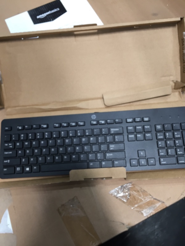 Photo 1 of Hewlett Packard Business Black USB Slim Style Windows Enhanced Keyboard. HP P/N 803823-001
