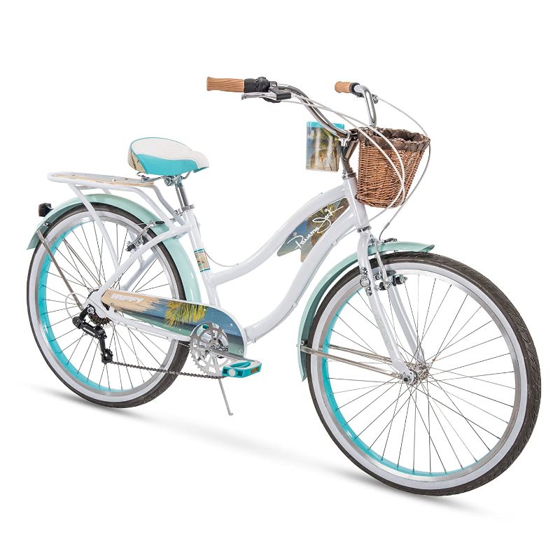 Photo 1 of Huffy Panama Jack Women's Beach Cruiser Bike 26 inch 6-Speed, Lightweight, Pearl White
