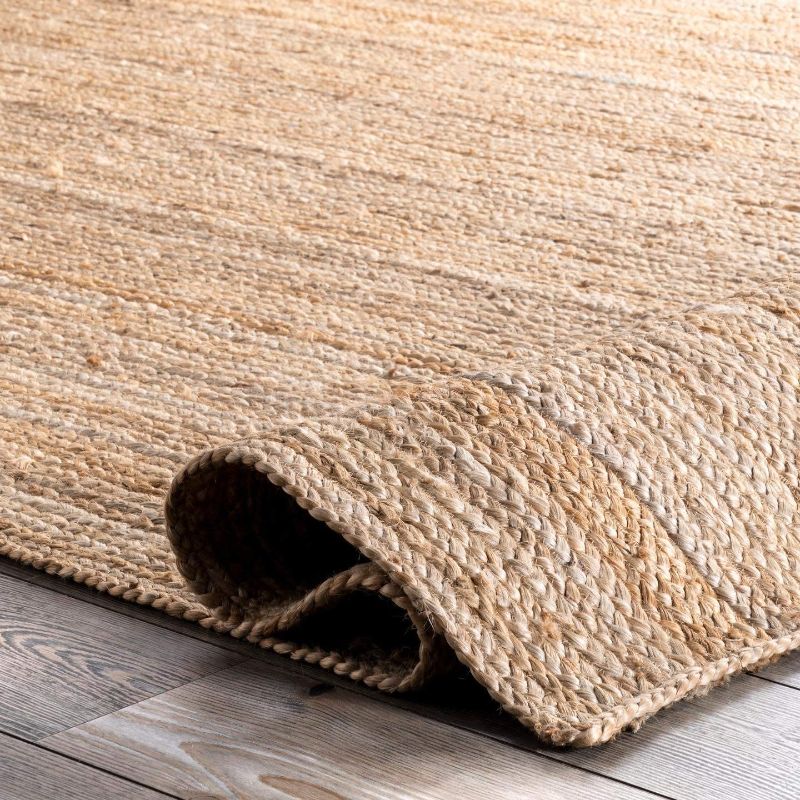 Photo 1 of 2' 3" x 4',  nuLOOM JUTE Hand Woven Farmhouse Jute Accent Rug,  Natural
