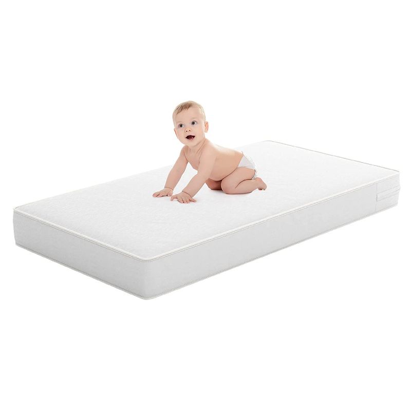 Photo 1 of DOREL HOME White Crib & Toddler Bed Mattress for Baby & Toddler, Water Resistant, Lightweight, Hypoallergenic

//MINOR DAMAGE WITH SCRATCH FROM OPENING