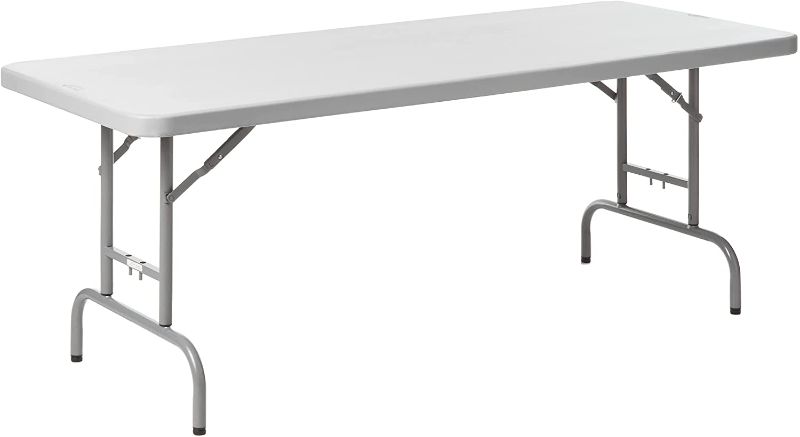 Photo 1 of Work Smart 72 in. Height Adjustable Multi Purpose Folding Table
