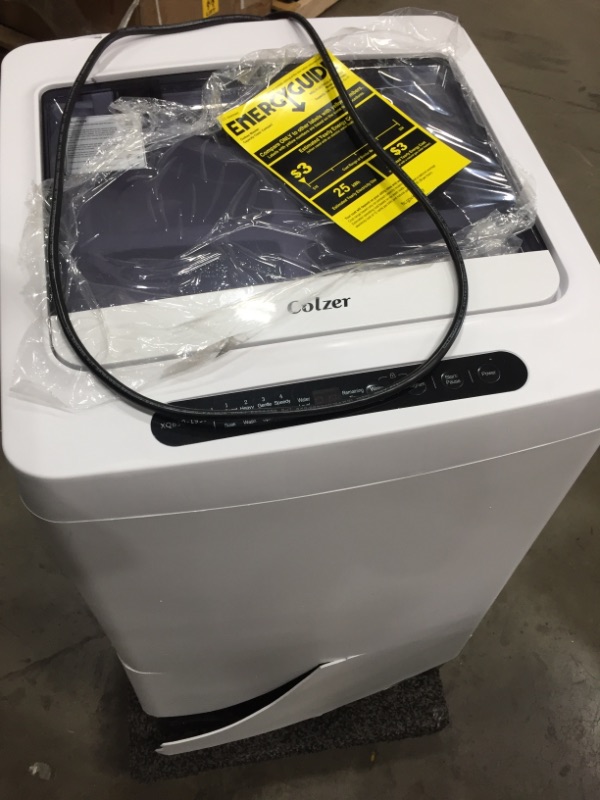 Photo 2 of Colzer 1.6 Cu.ft Portable Washing Machine, Fully Automatic Compact Washer with 8 Wash Programs 6 Water Level, 11lbs Large Capacity Laundry Washer with Drain Pump for Apartments, RV, Camping, White

//TESTED AND NONFUNCTIONAL, PARTS ONLY, MAJOR DAMAGE TO E