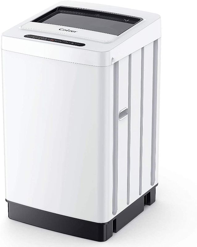 Photo 1 of Colzer 1.6 Cu.ft Portable Washing Machine, Fully Automatic Compact Washer with 8 Wash Programs 6 Water Level, 11lbs Large Capacity Laundry Washer with Drain Pump for Apartments, RV, Camping, White

//TESTED AND NONFUNCTIONAL, PARTS ONLY, MAJOR DAMAGE TO E