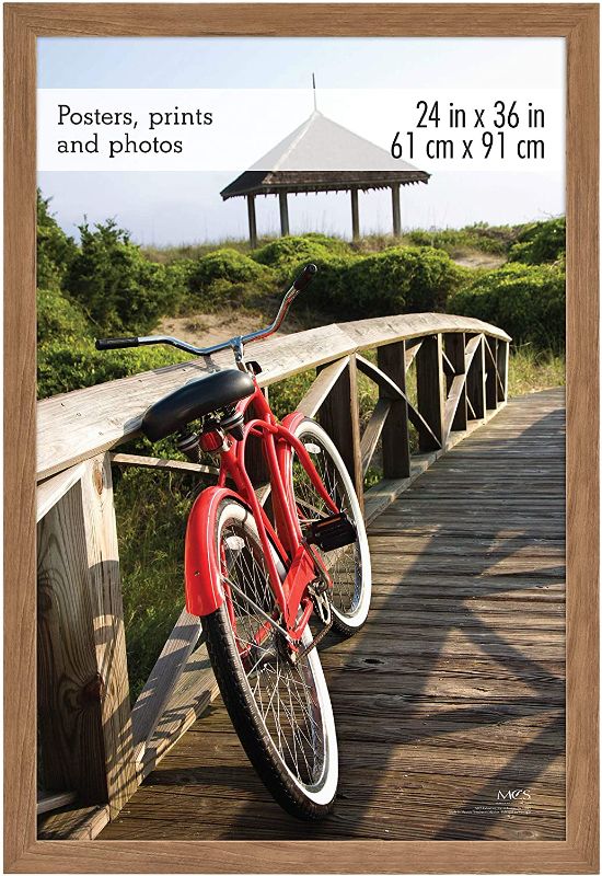 Photo 1 of MCS Museum Poster Frame, 24 X 36 in, Medium Oak
