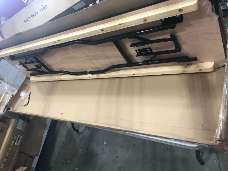 Photo 1 of 18'' x 72'' Rectangular Wood Folding Training/Seminar Table with Smooth Clear Coated Finished Top