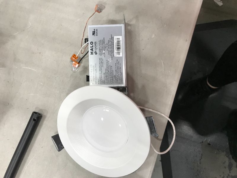 Photo 1 of Halo 6-in Remodel and New Construction White Airtight Ic Baffle Recessed Light Kit