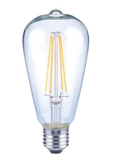 Photo 1 of 40-Watt Equivalent ST19 Dimmable Clear Glass Filament Vintage Edison LED Light Bulb Daylight 4 packs of 2