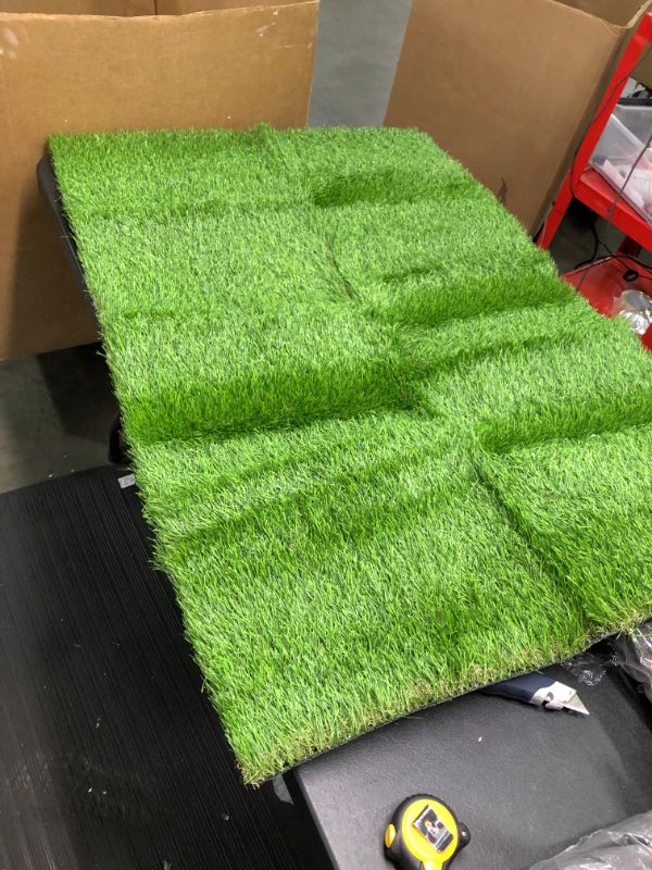 Photo 2 of GL Artificial Grass Mats Lawn Carpet Customized Sizes, Synthetic Rug Indoor Outdoor Landscape, Fake Faux Turf for Decor 2FTX3FT(6 Square FT)