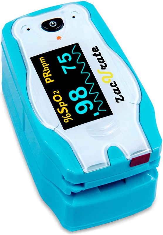 Photo 1 of Zacurate Children Digital Fingertip Pulse Oximeter Blood Oxygen Saturation Monitor with Adorable Animal Theme (not for newborn/infant)