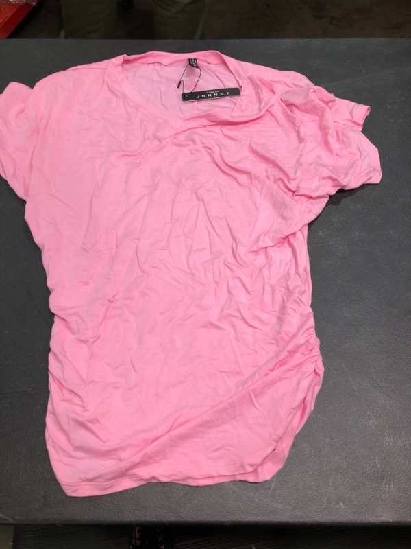 Photo 1 of Made By Johnny Pink V Neck, Women's Medium, Clean 