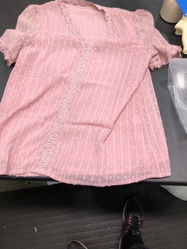 Photo 1 of Pink Shear XL Women's Blouse, NEW