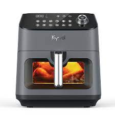 Photo 1 of Kyvol Epichef F6T Air Fryer, 6 Quart, 8-in-1, 12 Presets One Touch with Digital LCD Screen, Rapid Frying, Ceramic Coated Nonstick Basket, UL and FDA Certified, 100+ Recipes (Black)
