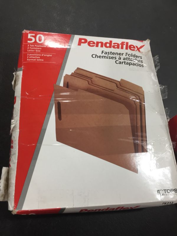 Photo 2 of Pendaflex® Kraft Rec Classification Folders With Fasteners, Letter Size, Box Of 50