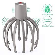 Photo 1 of Electric Scalp Massager with 2 Vibration Modes and Auto-Off Function, Hands-Free USB Rechargeable Head Massager for Deep Relaxation, Stress Relief and Hair Stimulation
