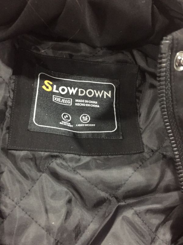 Photo 2 of SLOWDOWN HOODED JACKET--- COLOR BLACK --- SIZE XXL