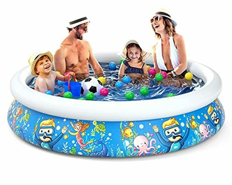 Photo 1 of Jasonwell Inflatable Kids Kiddie Pool - Wading Pool for Toddler Durable Swimming
