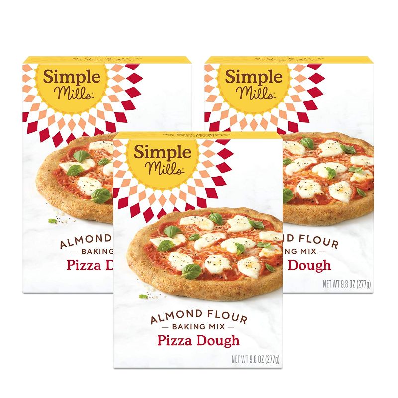 Photo 1 of 2PACK (6 TOTAL) Simple Mills Almond Flour, Cauliflower Pizza Dough Mix, Gluten Free, Made with whole foods, 3 Count (Packaging May Vary)
