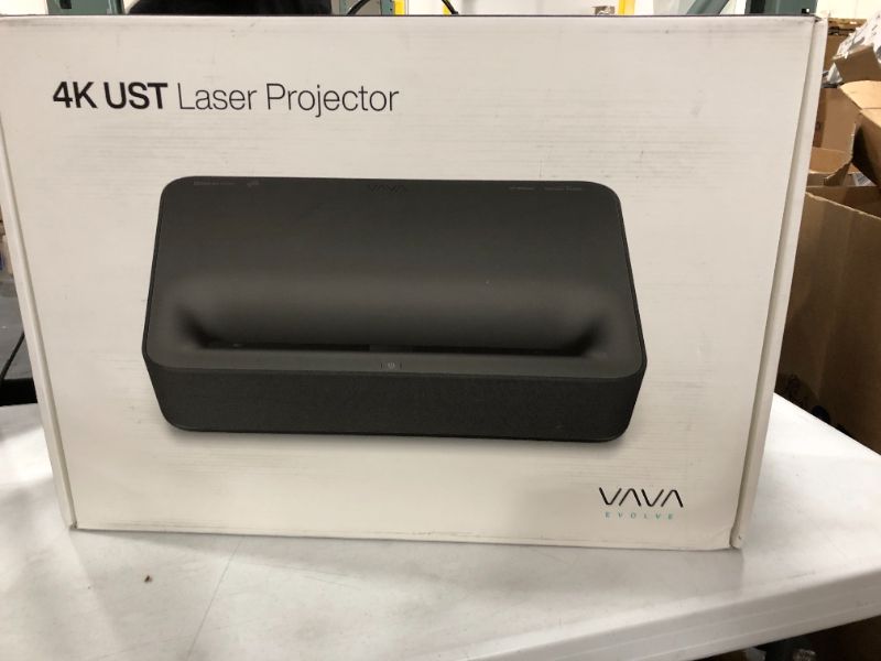 Photo 2 of Vava 4K Ultra Short Throw Laser TV Projector - Black