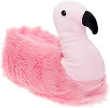 Photo 1 of Silver Lilly - Flamingo Slippers - Plush Animal Slippers w/ Cushioned Foot Bed
MEDIUM 