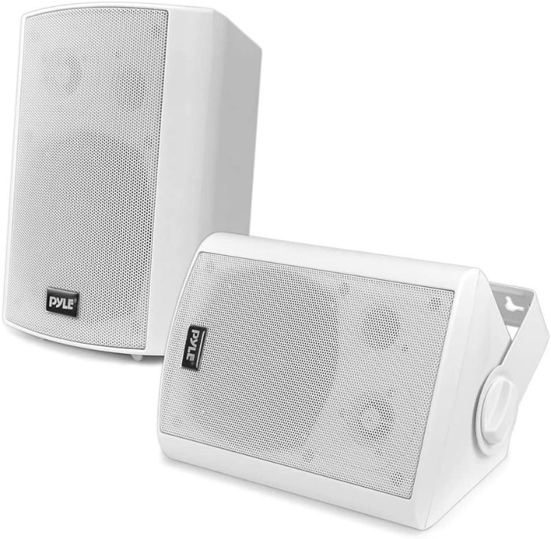 Photo 1 of Pyle Home PDWR51BTWT 5.25" Indoor/Outdoor Wall-Mount Bluetooth Speaker System (White)