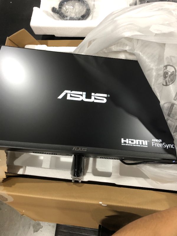 Photo 2 of ASUS VP279HE 27” Monitor, 1080P Full HD, 75Hz, IPS, Adaptive-Sync/FreeSync, Eye Care, HDMI VGA, Frameless, Low Blue Light, Flicker Free, VESA Wall Mountable
