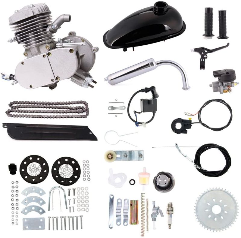 Photo 1 of 80cc Bike Bicycle Motorized 2 Stroke Petrol Gas Motor Engine Kit Set Black
