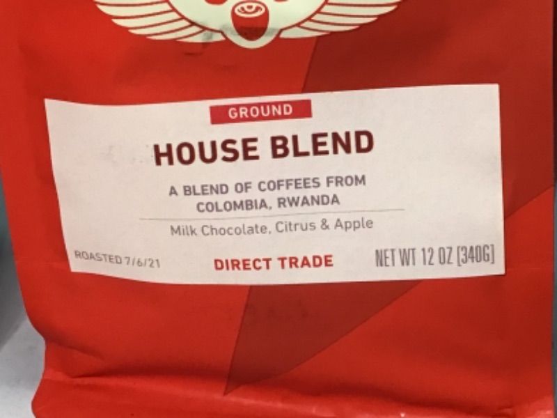 Photo 1 of 2 Bags Coffee by Intelligentsia-Ground- House Blend-A Blend of Coffees from Colombia and Rwanda- Milk Chocolate, Citrus, & Apple- GROUND