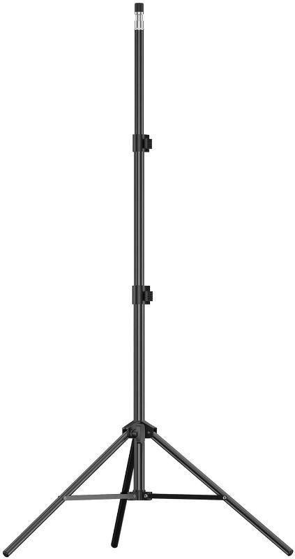 Photo 1 of EMART 7 Ft Light Stand for Photography, Portable Photo Video Tripod Stand, Lighting Stand with Carry Case for Speedlight, Flash, Softbox, Umbrella, Strobe Light, Camera, Photographic Portrait
